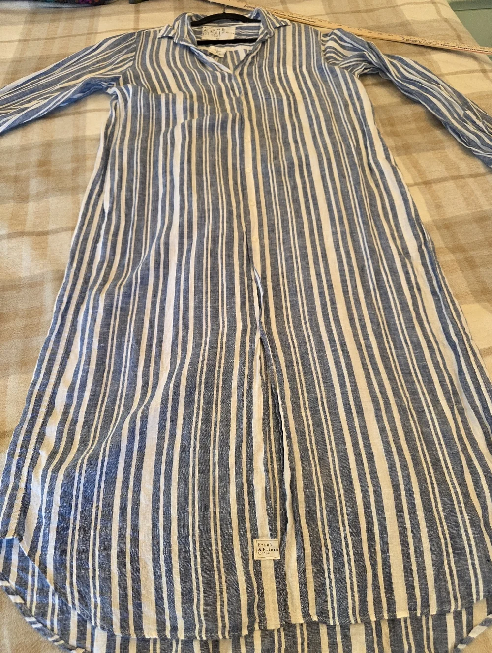 Frank & Eileen Rory Linen Shirtdress XL - Picture 6 of 8